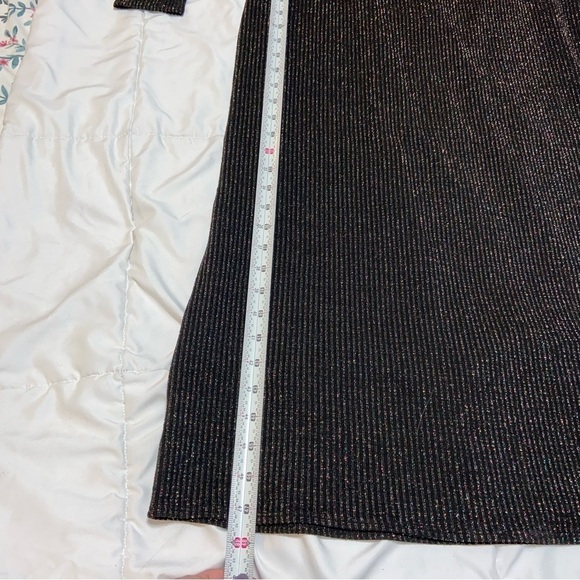 LOFT Shimmer Sweater Dress New! Multicolored glitter metallic medium black - Picture 5 of 11